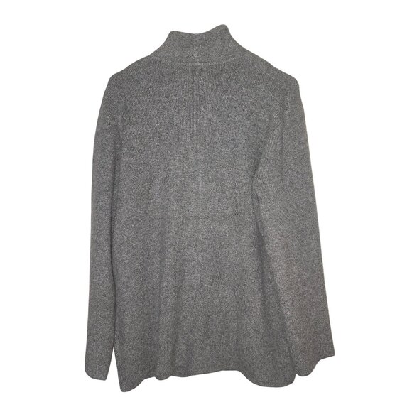 J.Crew Cocoon sweater-blazer grey L Acrylic & Merino Wool Alpaca Cardigan - Picture 2 of 5